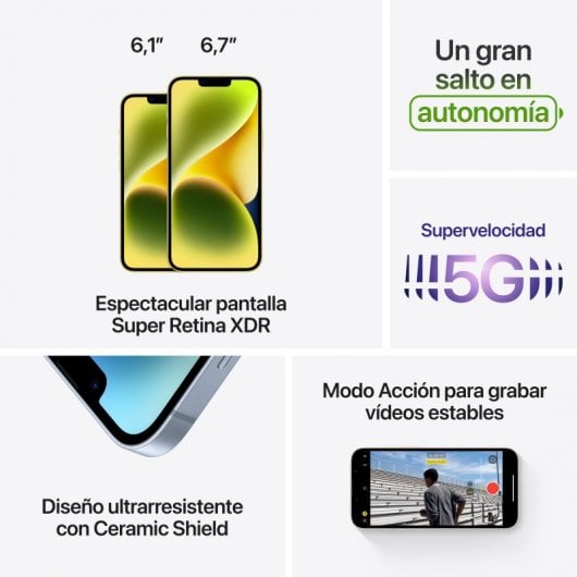 Apple iPhone 14 Plus 256GB Amarillo Libre