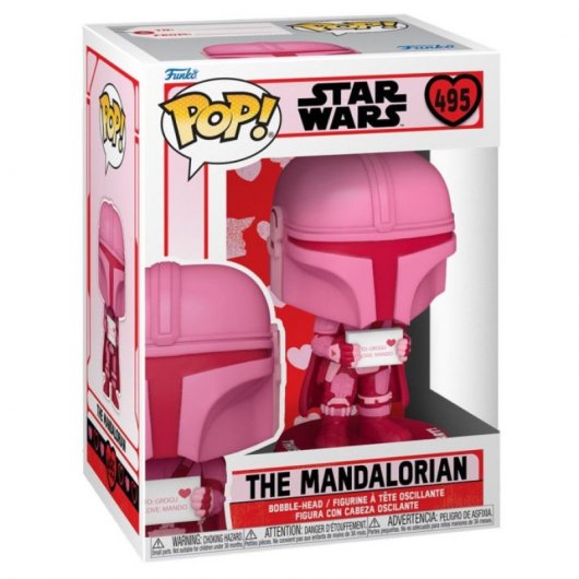 Funko Pop Star Wars The Mandalorian Versión San Valentín S2 El Mandaloriano