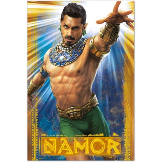 Erik Poster Marvel Panthère Noire Wakanda Forever Namor 91,5x61cm