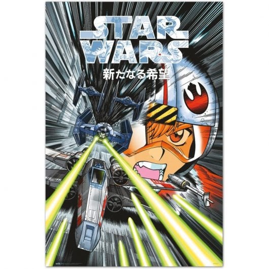 Poster Erik Star Wars Manga Trench Run 91,5x61 cm