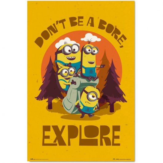 Poster Erik I Minion non annoiarsi esplorano 91,5x61 cm