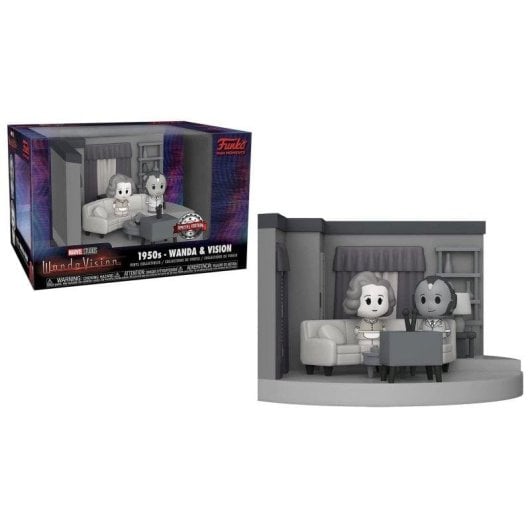 Figurine Funko Pop Mini Moments Wanda Vision Wanda & Vision Noir et Blanc