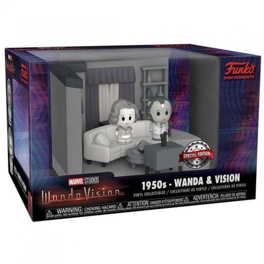 Figurine Funko Pop Mini Moments Wanda Vision Wanda & Vision Noir et Blanc