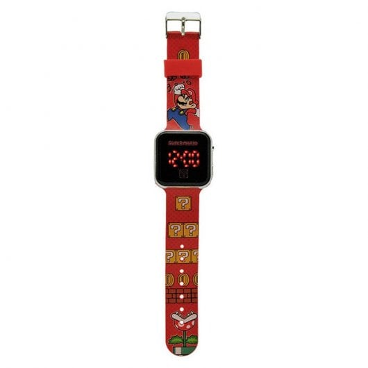 Orologio LED Super Mario con licenza per bambini