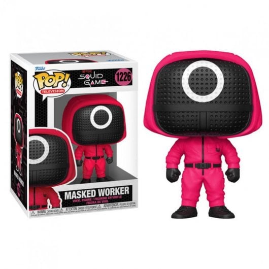 Funko Pop TV The Squid Game Cercle de masque de soldat rouge