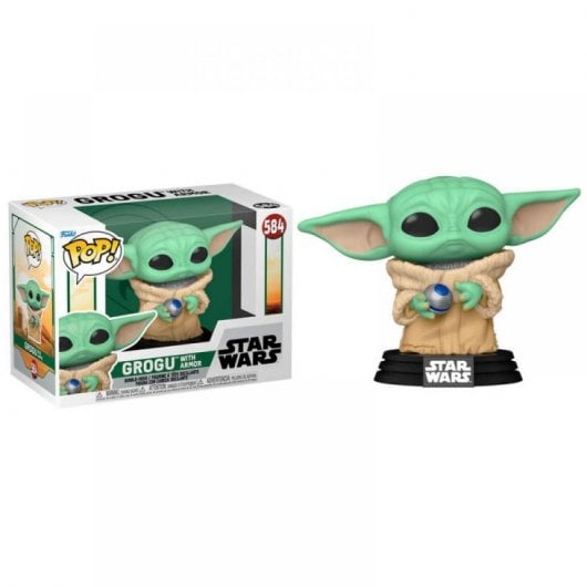 Funko Pop Star Wars Das Buch von Boba Fett Grogu mit Rüstung