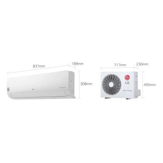 LG GREEN12 Aire Acondicionado Split 1x1 con Bomba de Calor 3000 Frigorías