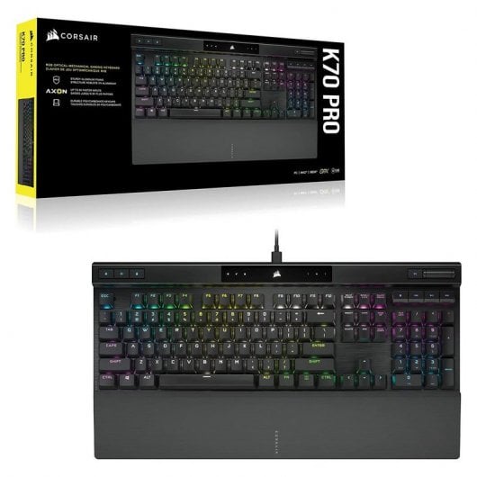 Corsair K70 PRO RGB Tastiera da gioco meccanica Switch ottico-meccanico Corsair OPX Nera