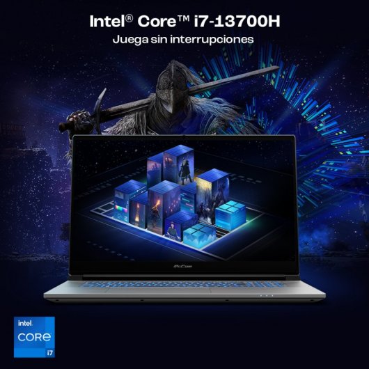 PcCom Revolt 4060 Intel Core i7-13700H/32GB/1TB SSD/RTX 4060/17.3" + Windows 11 Home Reacondicionado