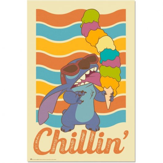 Erik Póster Stitch Chillin 91.5x61cm