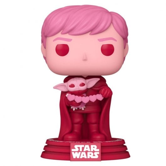 Funko Pop Star Wars Le Mandalorien Valentine Luke Skywalker et Grogu