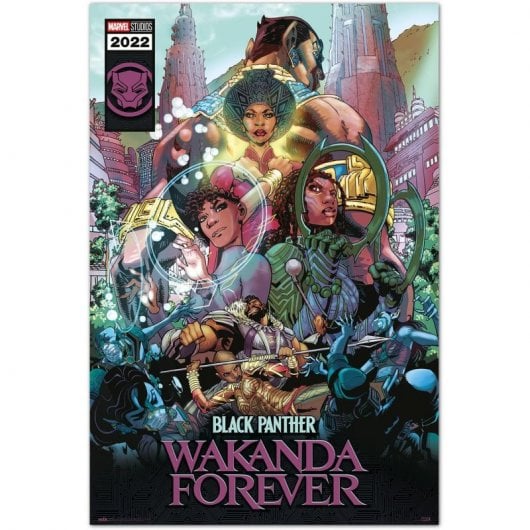 Erik Póster Marvel Black Panther Wakanda Forever Comic 91.5x61cm