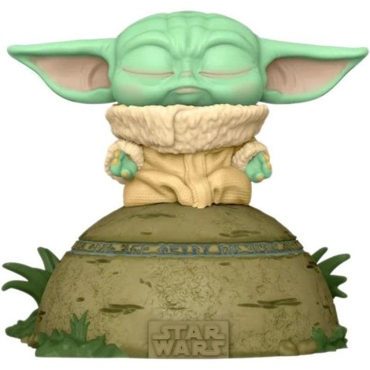 Figura Colecionável Funko Pop Deluxe Star Wars Grogu Usando a Força 12cm Vinil