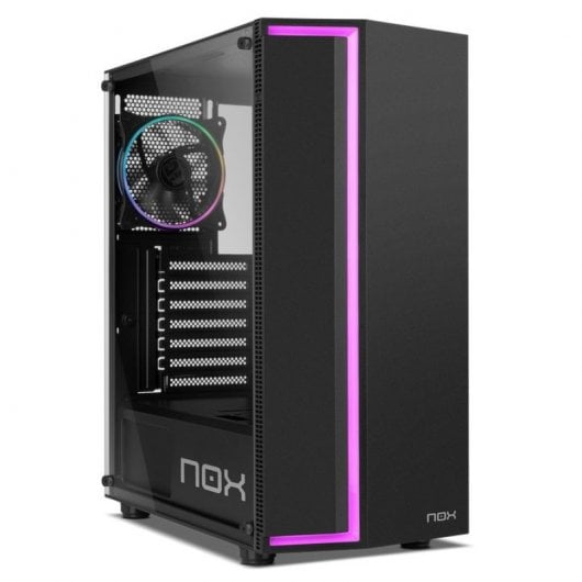 NOX Infinity Gamma Vidro Temperado USB 3.0 ARGB Preta