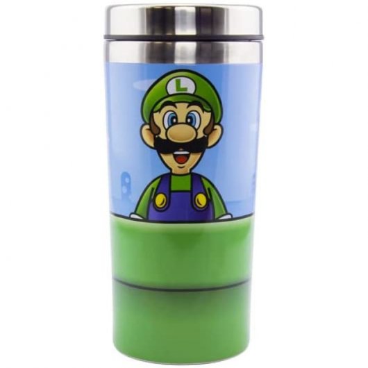 Paladone Mug de voyage Super Mario et Luigi dans la pipe