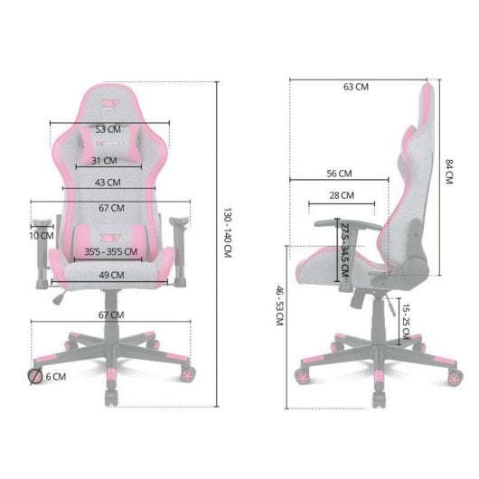 Drift DR90 Pro Gaming Stuhl Grau/Weiß