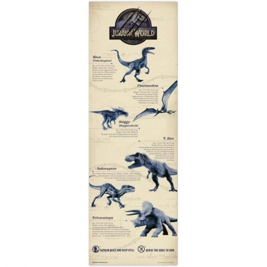 Affiche de porte Erik Jurassic World 158x53cm