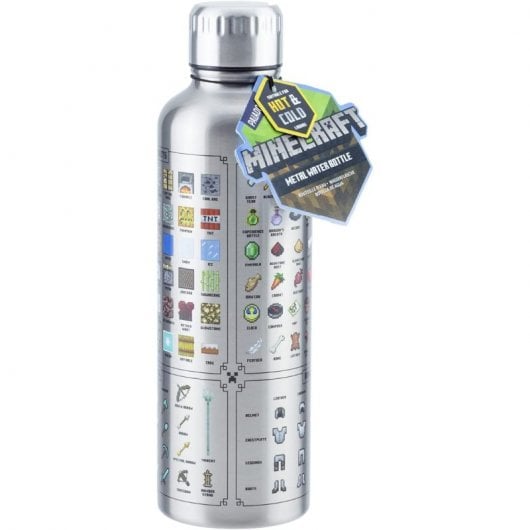 Paladone Botella Metálica Minecraft Inventario