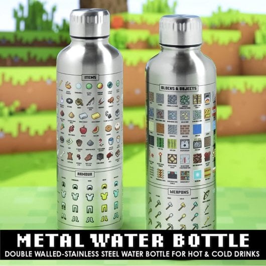 Paladone Botella Metálica Minecraft Inventario