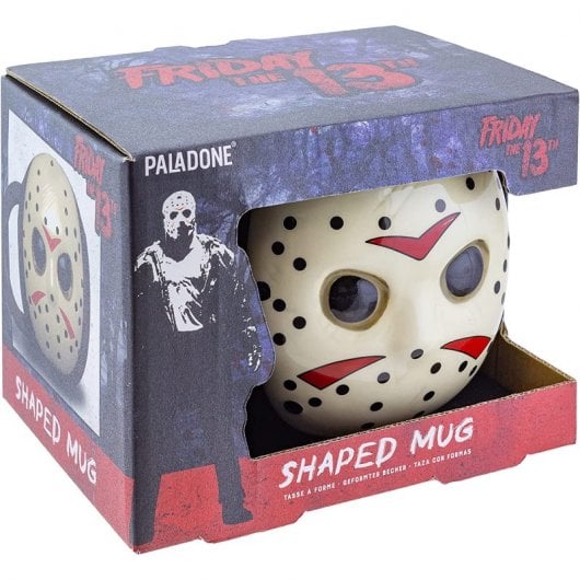 Paladone Taza 3D Viernes 13 Mascara de Jason en Relieve