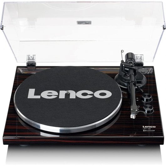 Lenco LBT-189WA Tocadiscos Bluetooth con 2 Velocidades Codificación USB Madera