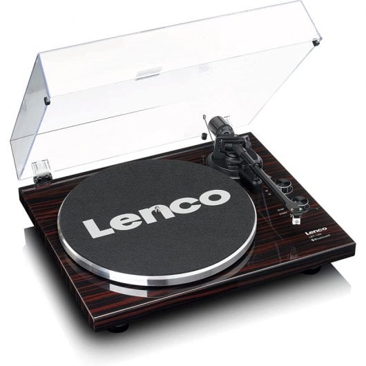 Lenco LBT-189WA Tocadiscos Bluetooth con 2 Velocidades Codificación USB Madera