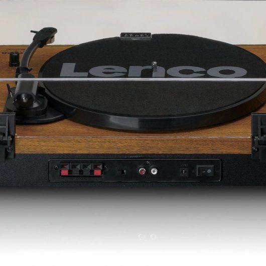 Lenco LS-310WD Tocadiscos Bluetooth con 2 Velocidades Madera + Altavoces Independientes 20W