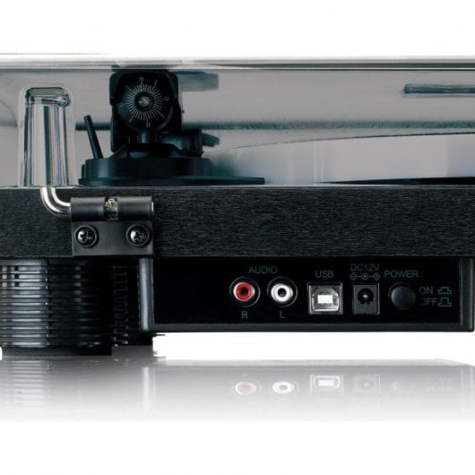 Lenco LS-50LEDBK Tocadiscos con 3 Velocidades Codificación USB Negro
