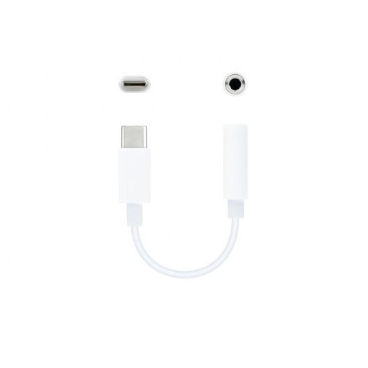 Cavo adattatore audio nanocable USB-C maschio a jack femmina da 3,5 mm 11 cm bianco