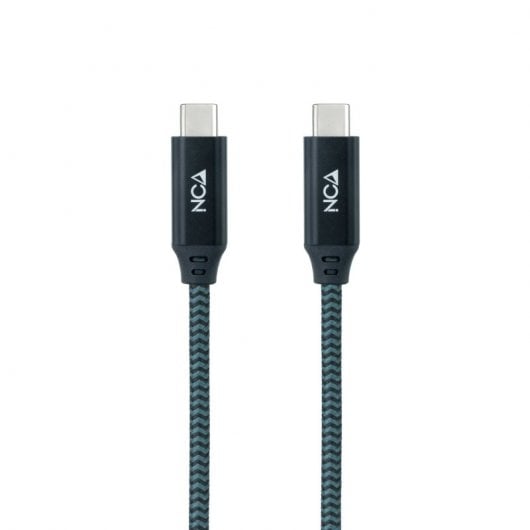 Nanocable USB 3.2 Gen2x2 Kabel 20 Gbit/s 5 A/100 W 4K/60 Hz USB-C Stecker/Stecker 50 cm Blaugrün/Schwarz