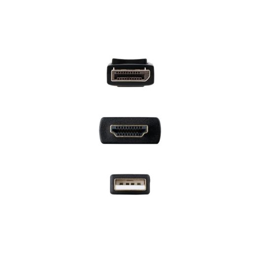 Câble Converseur Nanocable HDMI 2.0 vers DisplayPort V1.2 1.8m Noir