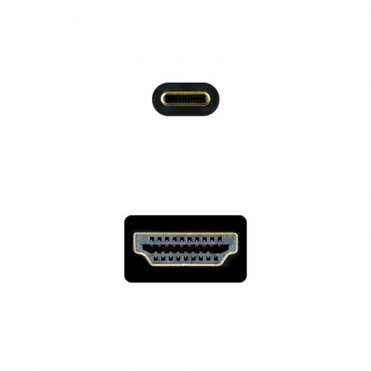 Nanocabo USB-C para HDMI 1.4 Cabo Conversor 4K 30Hz 3m Preto