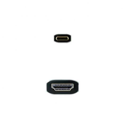 Câble convertisseur Nanocable USB-C vers HDMI 2.1 8K 60 Hz 1,8 m Noir