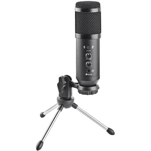 NGS GMICX-110 Micrófono Unidireccional con Trípode y Conexión USB
