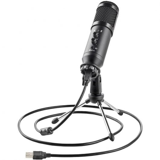 NGS GMICX-110 Micrófono Unidireccional con Trípode y Conexión USB