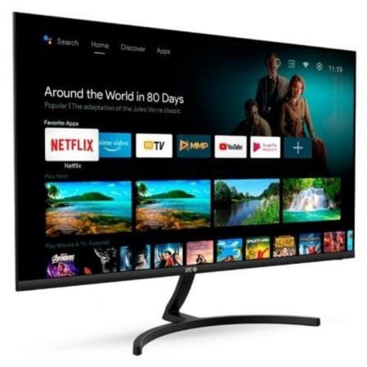 Écran PC SPC Smart Monitor 23.8" Full HD 60Hz VA Android TV Haut-parleurs