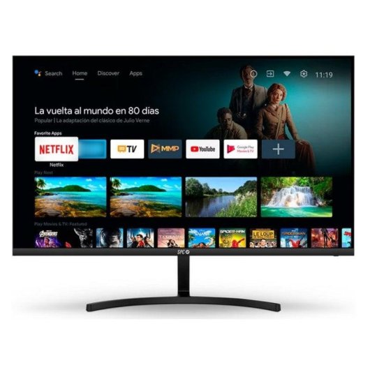 Écran PC SPC Smart Monitor 23.8" Full HD 60Hz VA Android TV Haut-parleurs