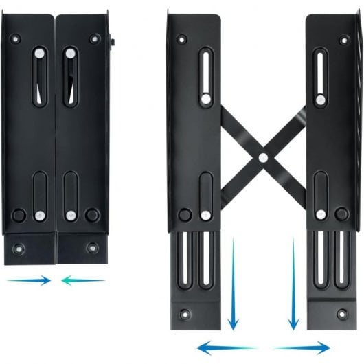 TooQ UMCS0024-B CPU-Ständer mit Rollen bis zu 25 kg