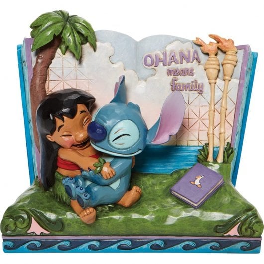 Enesco Figura Decorativa Clásicos Disney Lilo & Stitch Libro Ohana