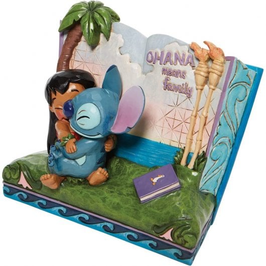 Enesco Figura Decorativa Clásicos Disney Lilo & Stitch Libro Ohana