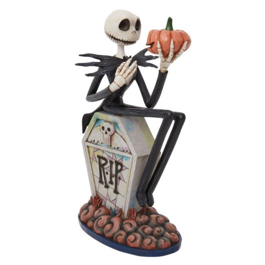 Enesco Figura Decorativa Clásicos Disney Pesadilla antes de Navidad Jack con Calabaza en Lápida
