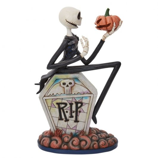 Enesco Figura Decorativa Clásicos Disney Pesadilla antes de Navidad Jack con Calabaza en Lápida