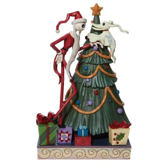 Enesco Figura decorativa Classics Disney Nightmare Before Christmas Babbo Natale e Zero