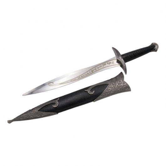 Amont Der Herr der Ringe Replik von Frodos Dolch mit Gravur auf der Klinge, 25,5 cm