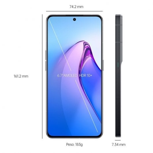 OPPO Reno8 Pro 5G 8/256GB Negro Libre