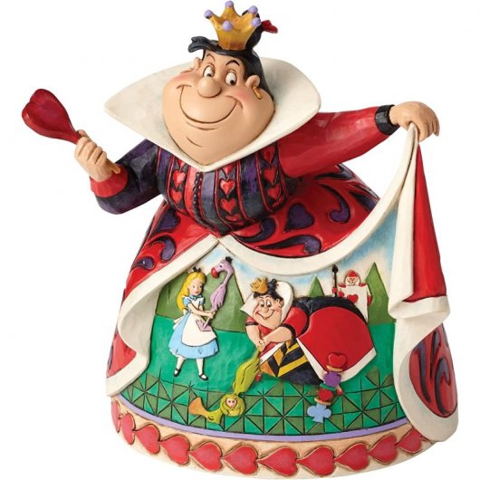 Enesco Figura Decorativa Clásicos Disney Alicia en el País de las Maravillas Reina de Corazones