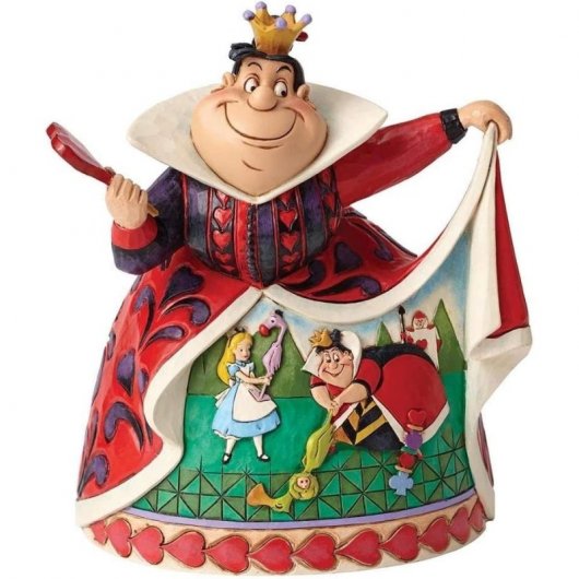 Enesco Figura Decorativa Clásicos Disney Alicia en el País de las Maravillas Reina de Corazones