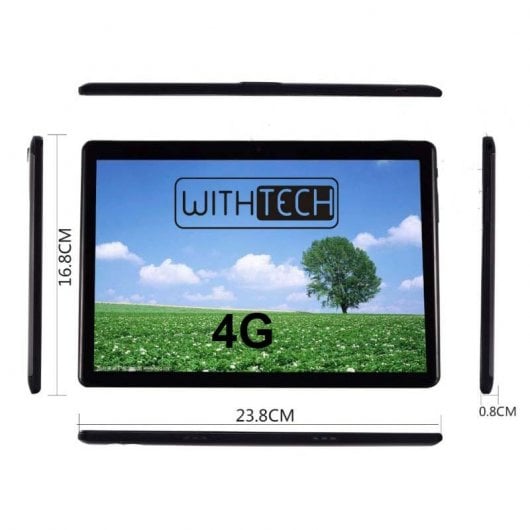 Withtech CIS Edison VI 10.1" 6/64GB 4G Negra + Funda con Teclado