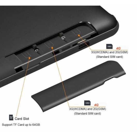 Withtech CIS Edison VI 10.1" 6/64GB 4G Negra + Funda con Teclado