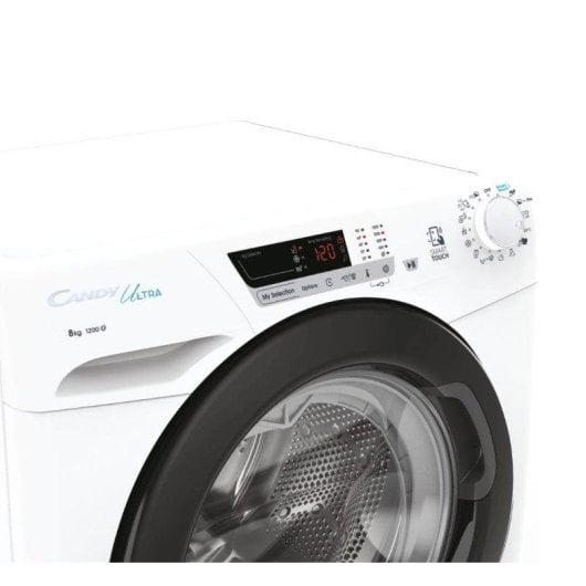Máquina de Lavar Roupa Candy HCU1282DWB4/1-S 8 kg 1200rpm Classe B Branco NFC
